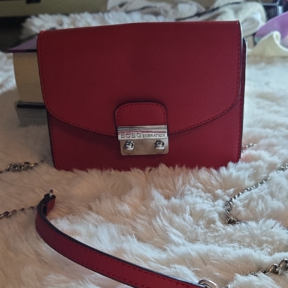 BCBGeneration Bold Red Mini Crossbody Bag